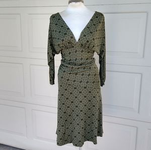 DIANE VON FURSTENBERG silk jersey dress S